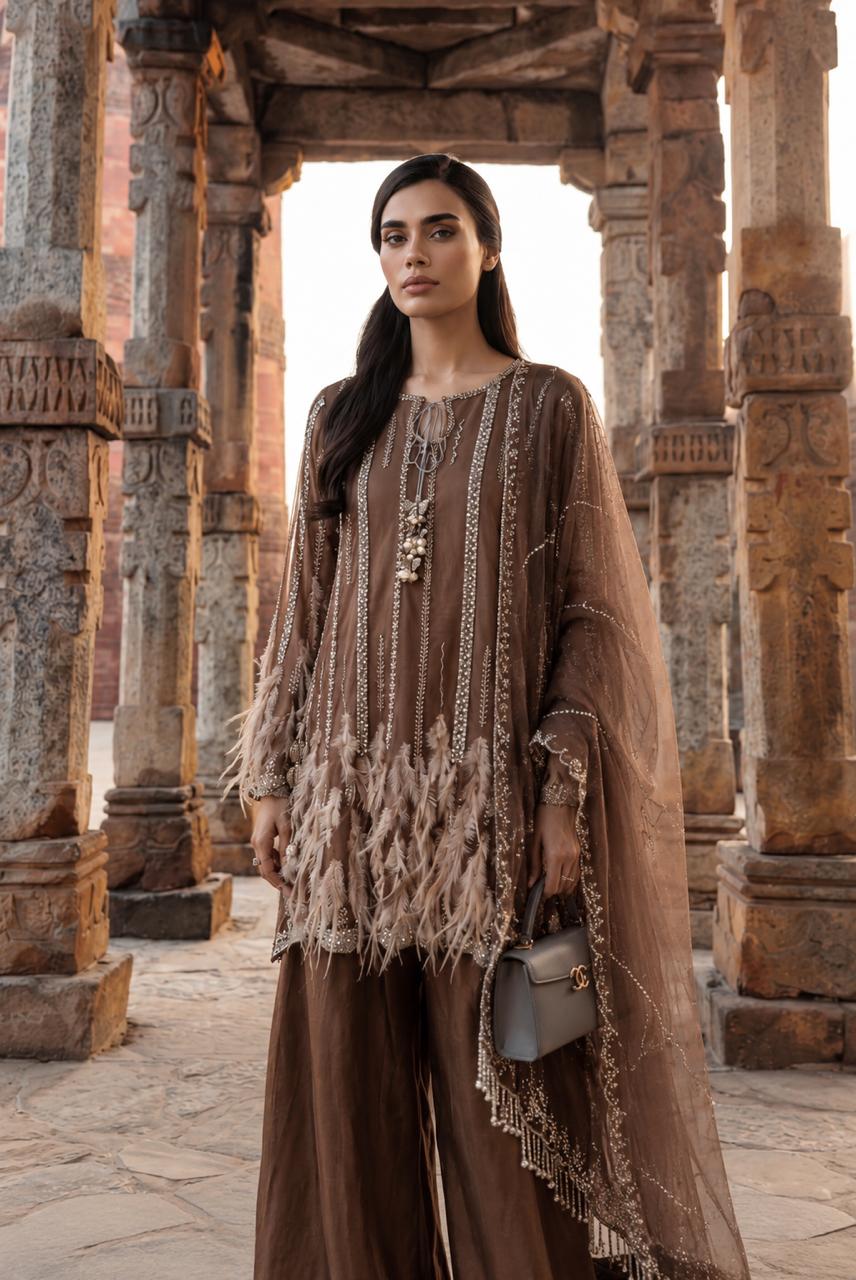 Mocha Feather Luxe