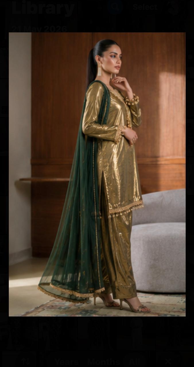 Olive Gold Regal Set