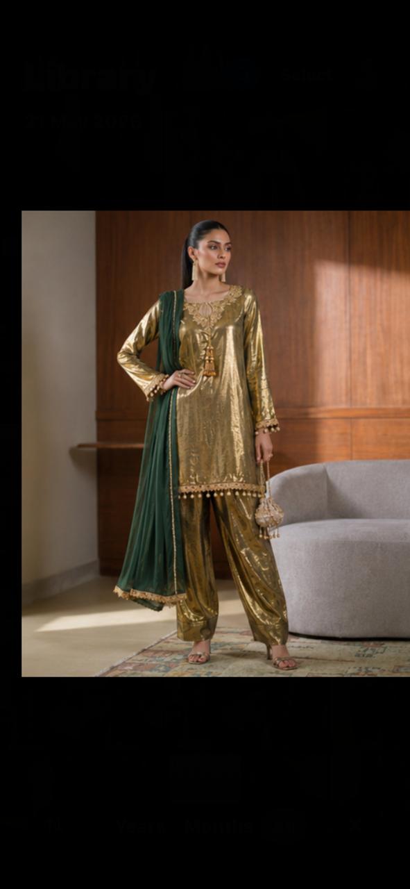 Olive Gold Regal Set